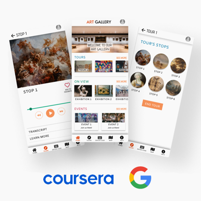 Coursera & Google: An audio tour app for an art gallery